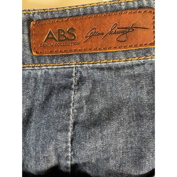 ABS Button Knee Length Denim Skirt, Indigo Denim, Sz: 30, 64-55 - Picture 13 of 16